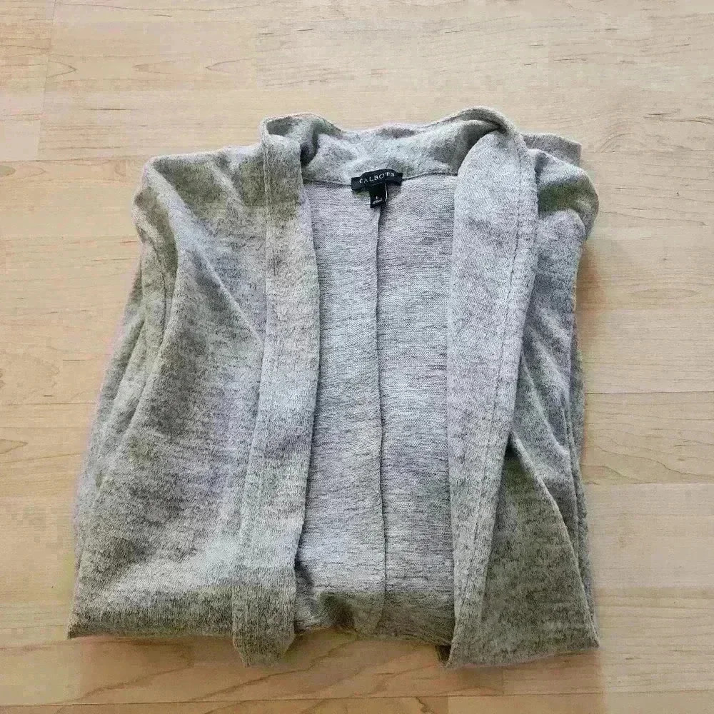 Talbots open front cardigan size large